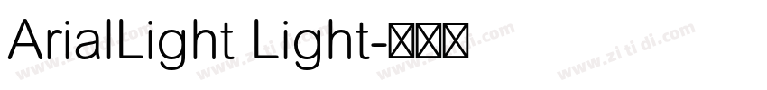 ArialLight Light字体转换